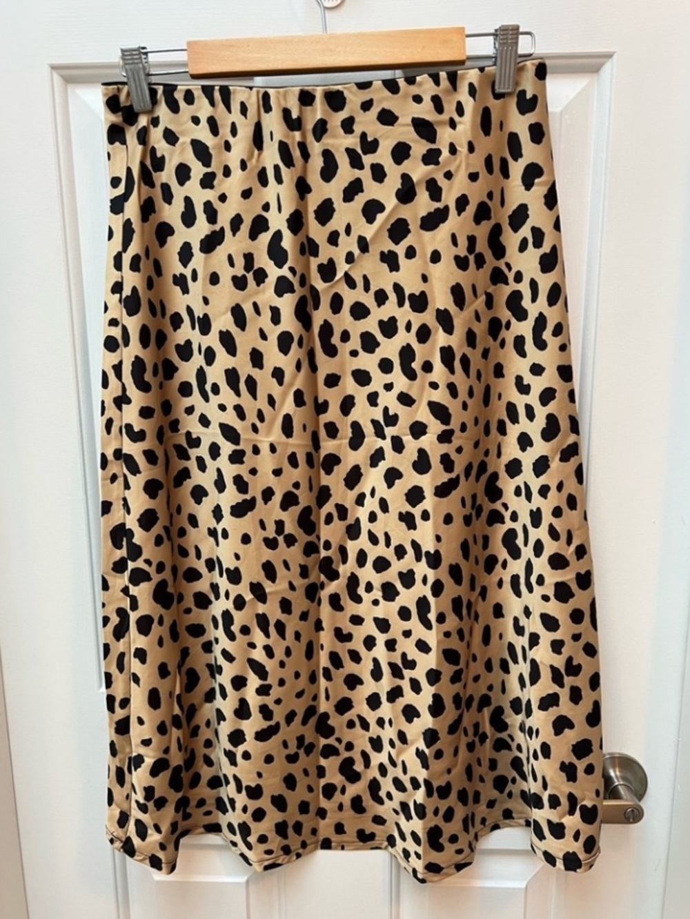 Leopard Print Midi Skirt